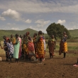Kea - masajsk vesnice u Masai Mara - masajky na cest na svatbu ve vedlej vesnici